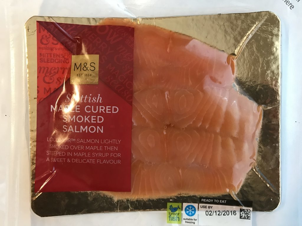 Marks and Spencer Scottish Maple-Cured Smoked Salmon, £4.50