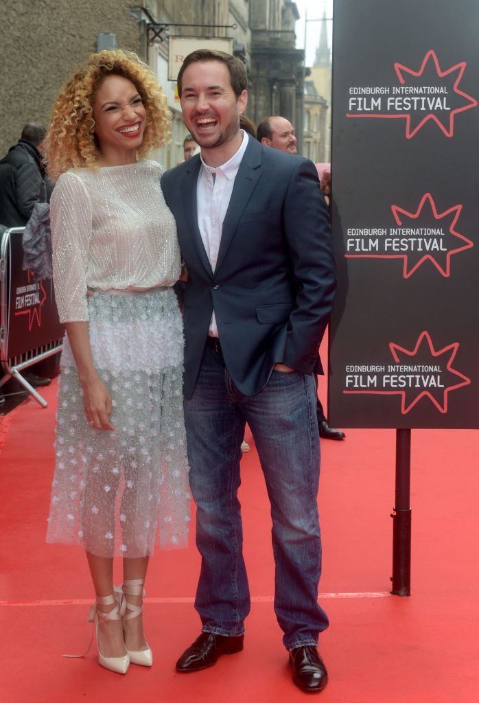 Martin Compston and wife Tianna Chanel Flynn (Jane Barlow / PA Wire)
