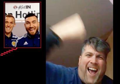 Fans receive surprise call from Scottish football stars (Vauxhall Motors)