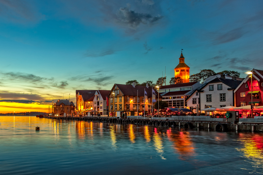 Stavanger at night - Charming town in the Norway (Getty)