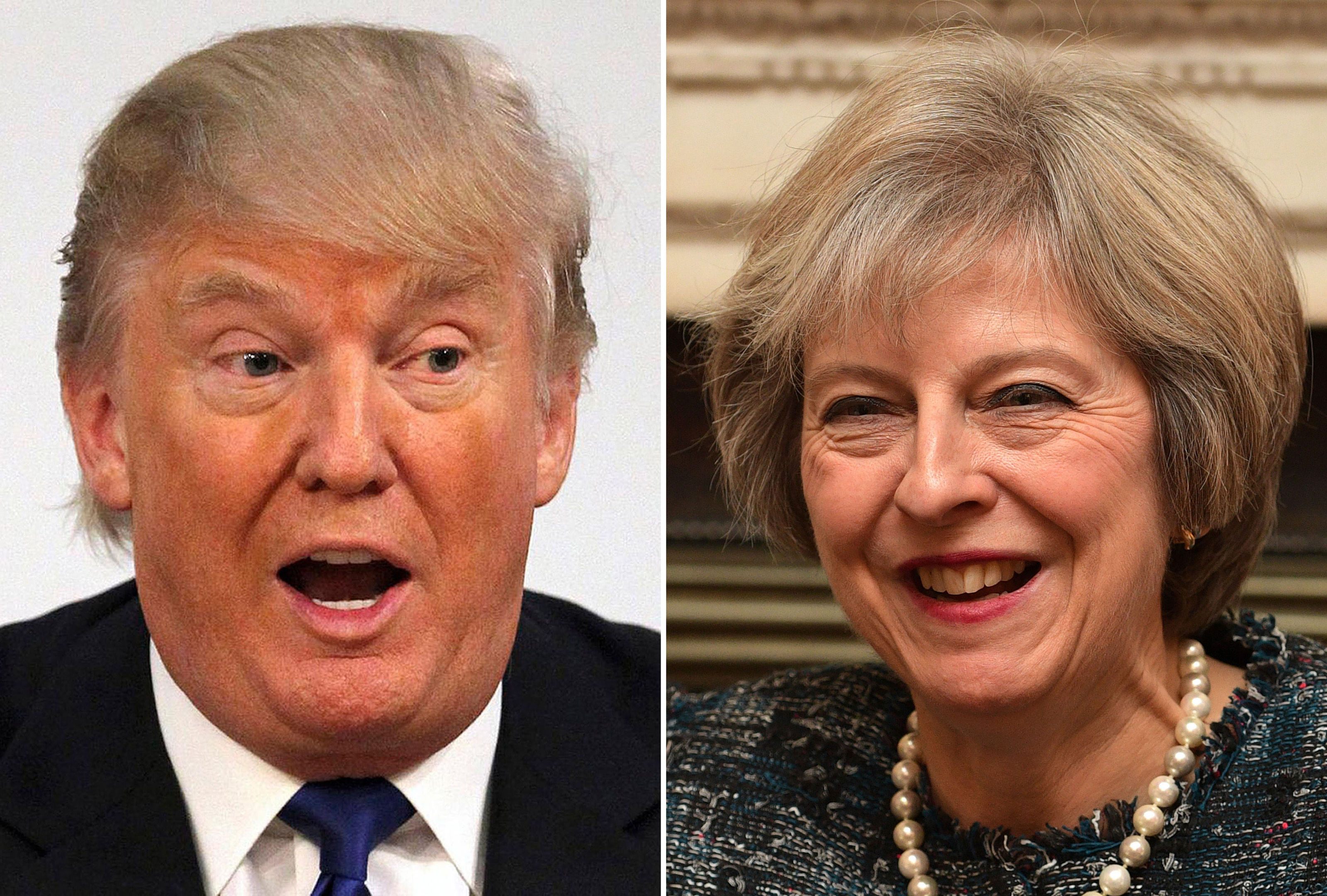 Donald Trump and Theresa May (PA Wire)