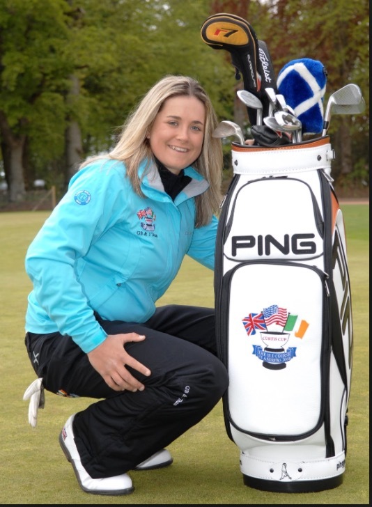Michele was part of the Curtis Cup team, 2008