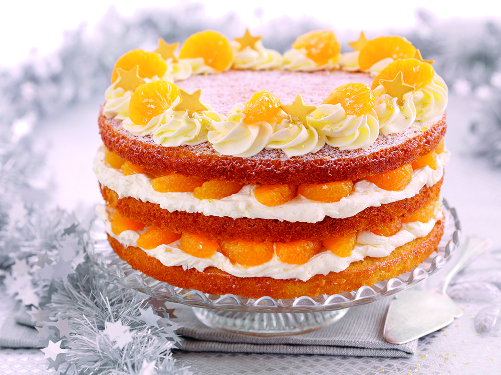 Festive mandarin cake from Princes.