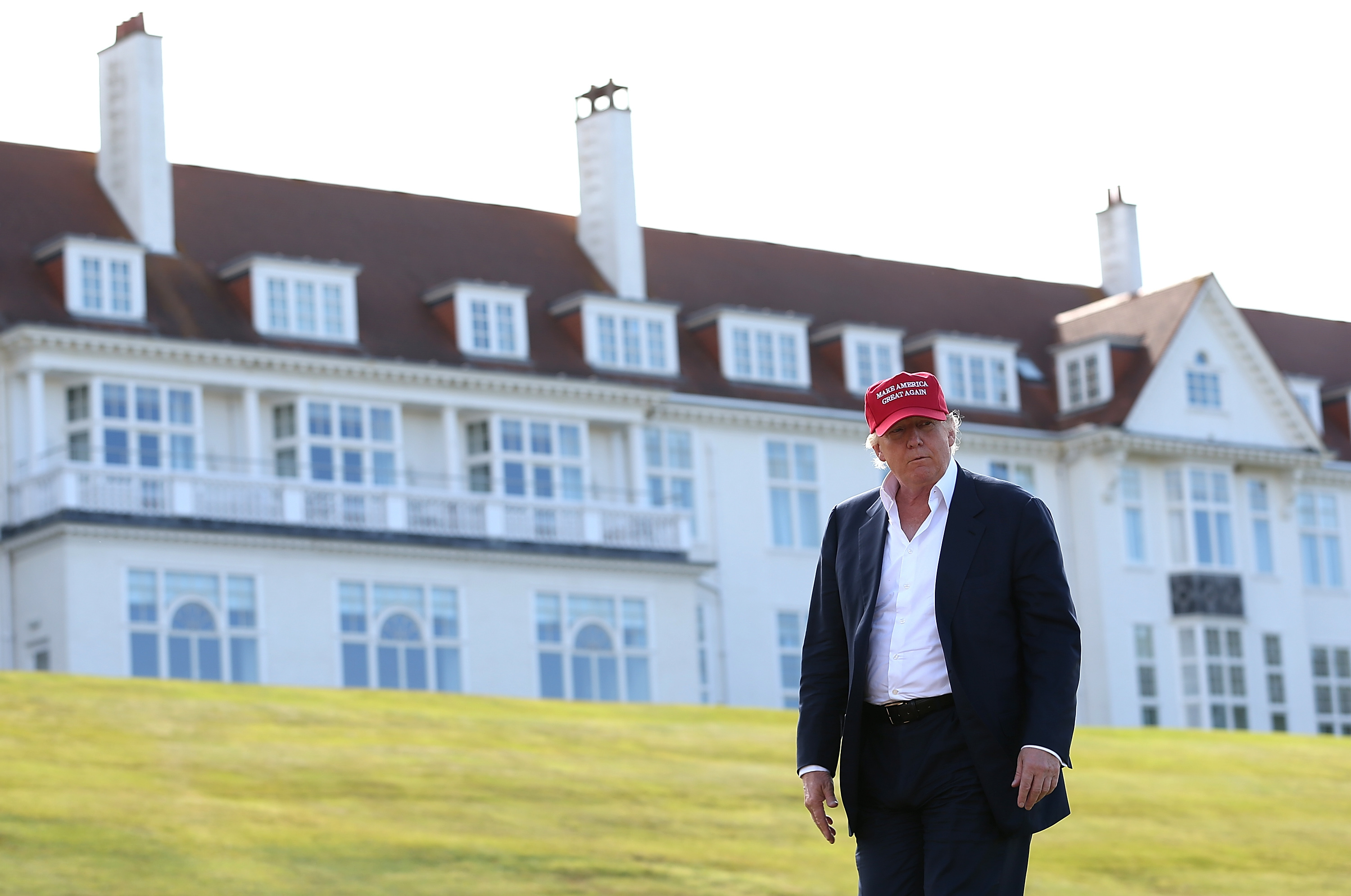 Donald Trump visits his Turnberry course last year (Jan Kruger/Getty Images)
