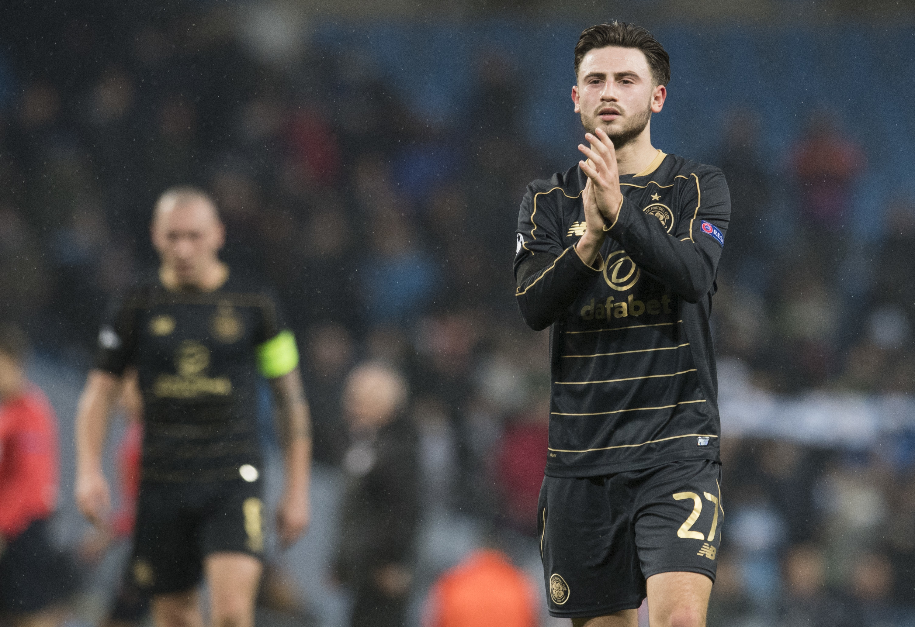 Celtic's Patrick Roberts at full-time (SNS Group / Craig Williamson)