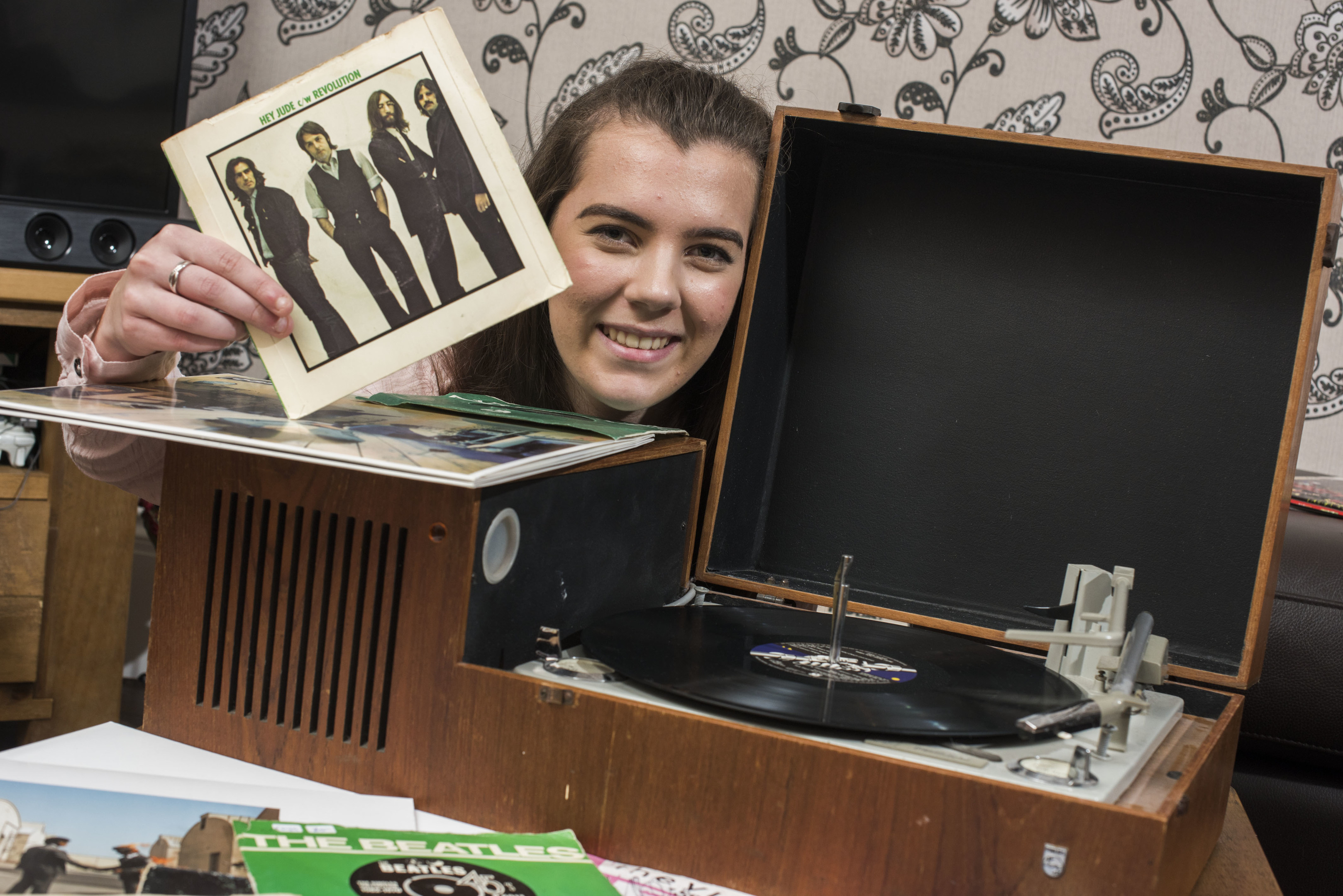 Kelsy Finnegan is a vinyl collector (Alan Richardson / Pix-AR.co.uk)