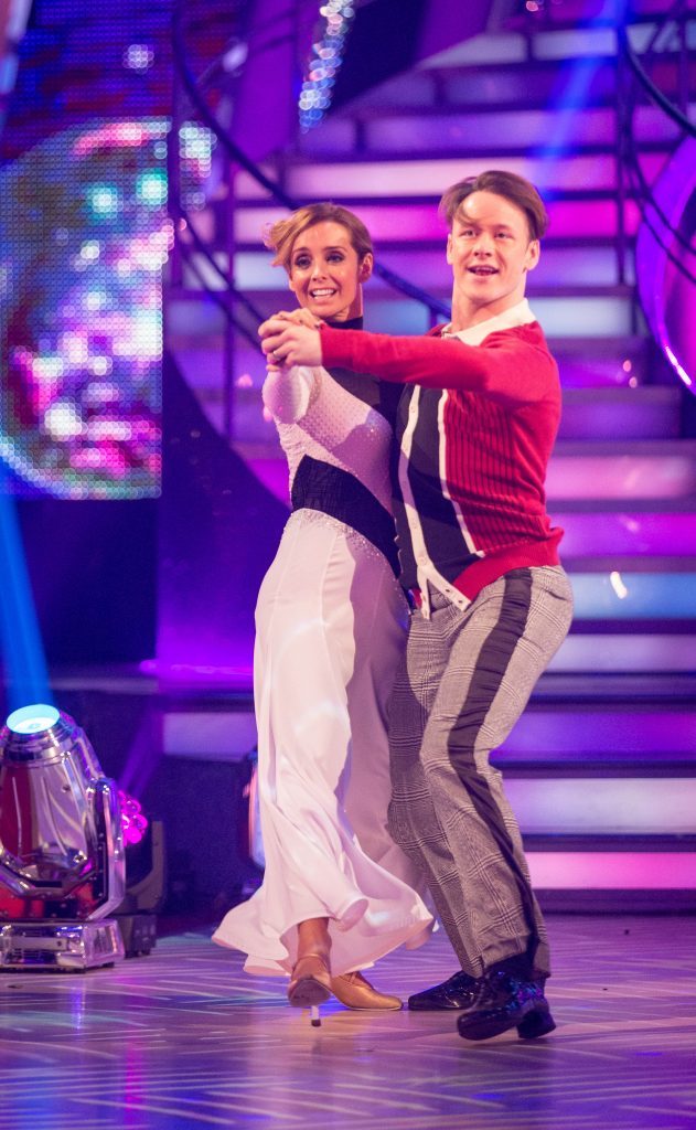 Louise and dance partner Kevin Clifton (BBC/Guy Levy)