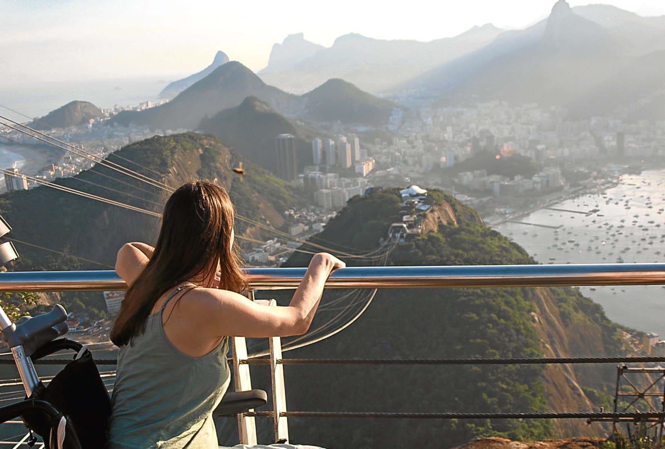 Susie loved to travel before her diagnosis, and still does, visiting places like Rio.