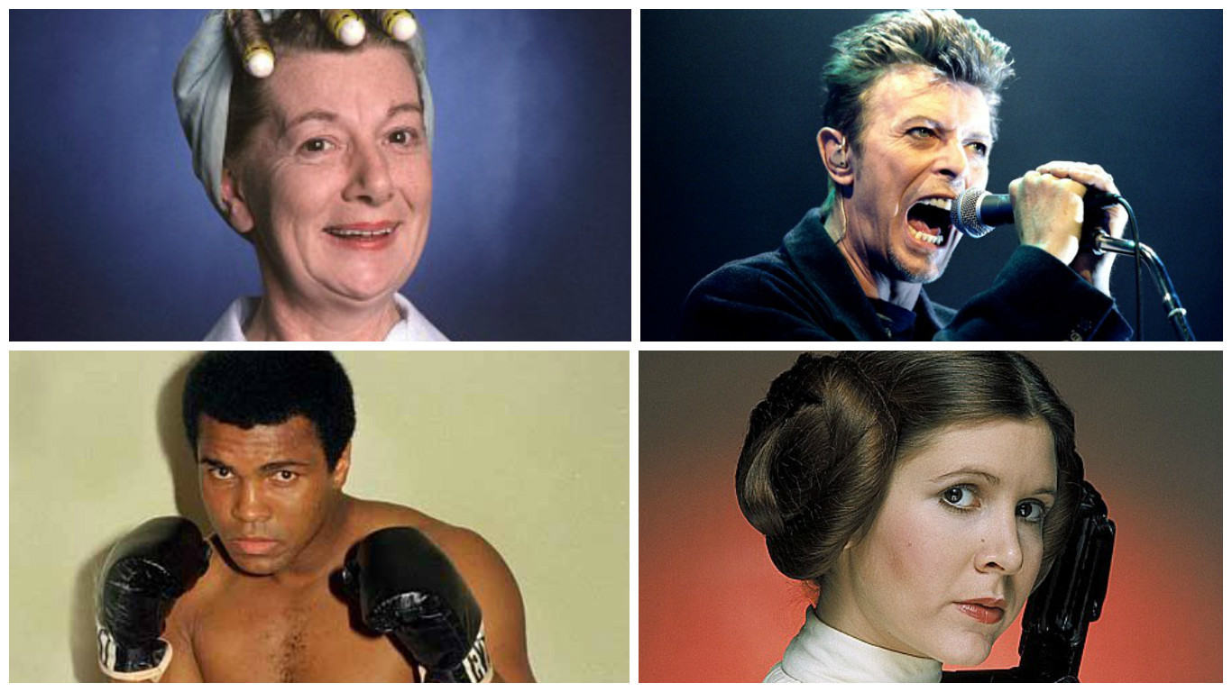 Famous faces we lost in 2016