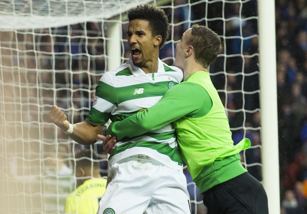 Celtic's Scott Sinclair celebrates his goal (SNS Group)