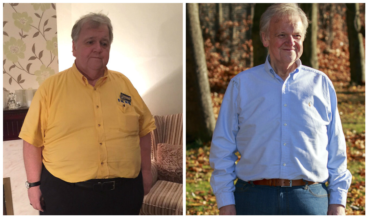 Murray Seaton before and after his weight loss (Alan Simpson Photography)