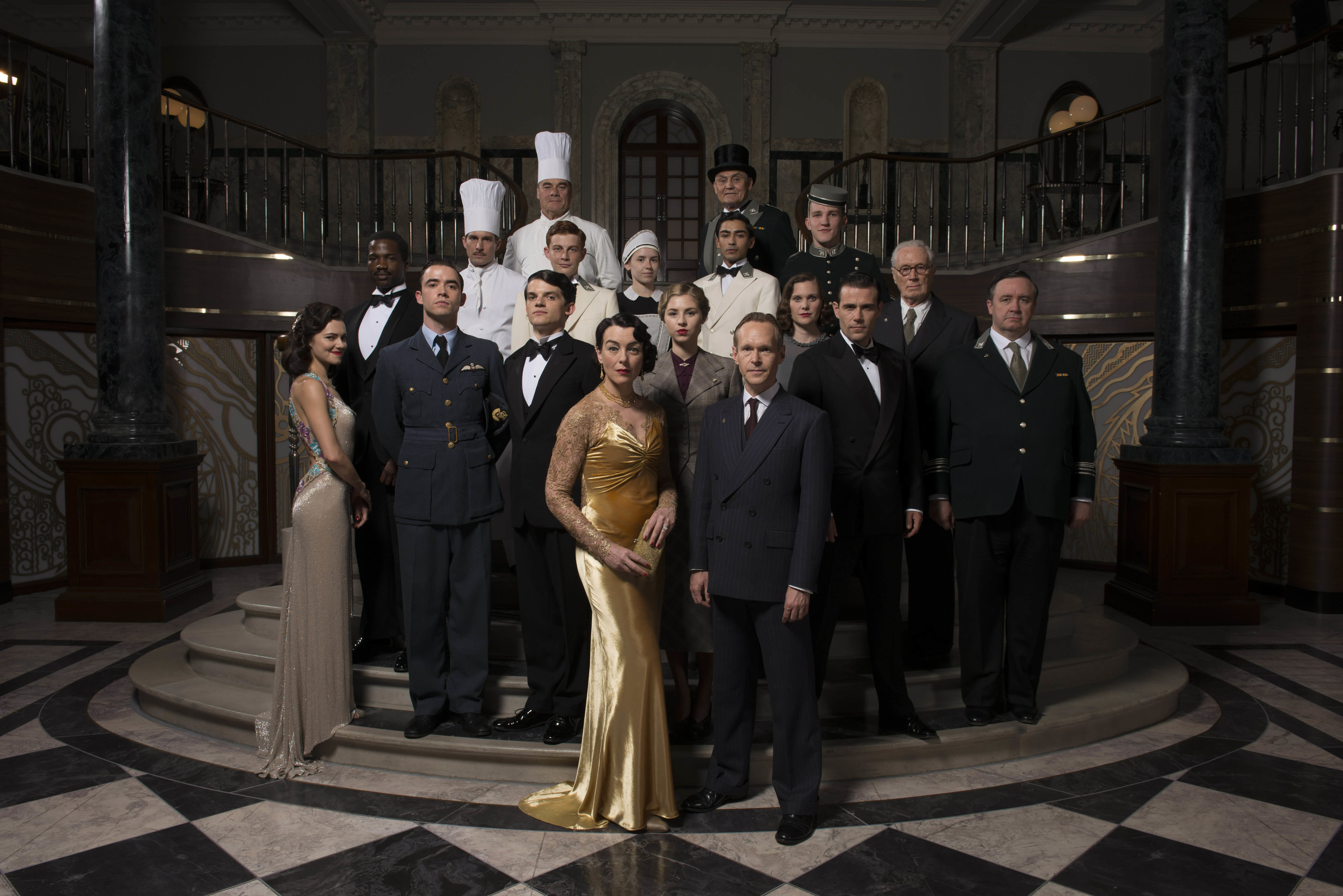 The cast of The Halcyon (ITV)