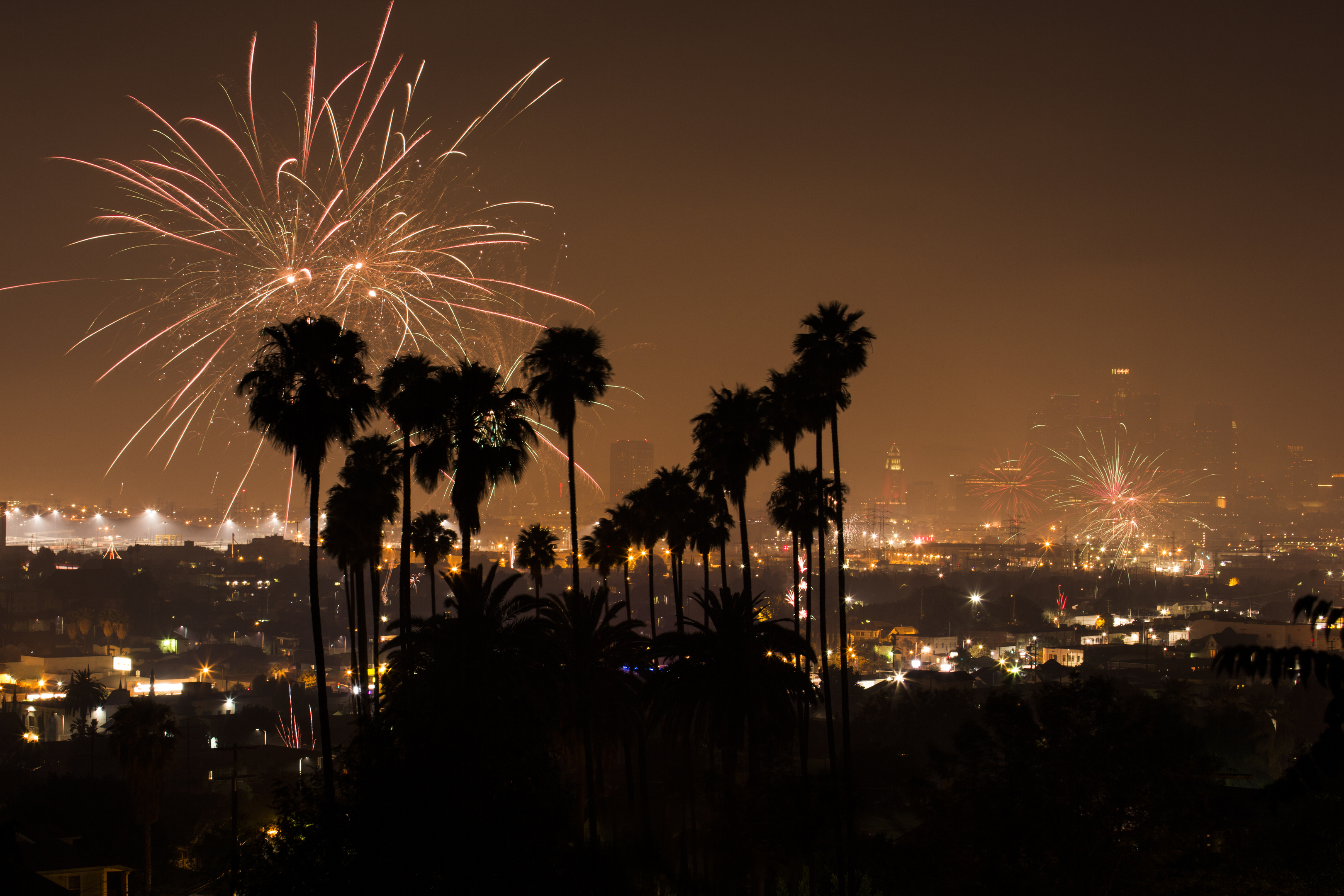 Fireworks in LA (Getty Images)