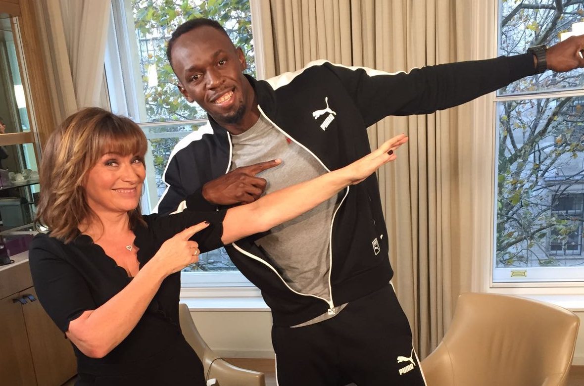 Lorraine meets Usain Bolt