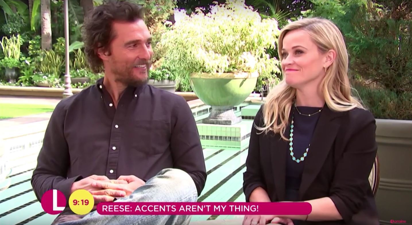 Matthew McConaughey and Reese Witherspoon on ITV's Lorraine (ITV)