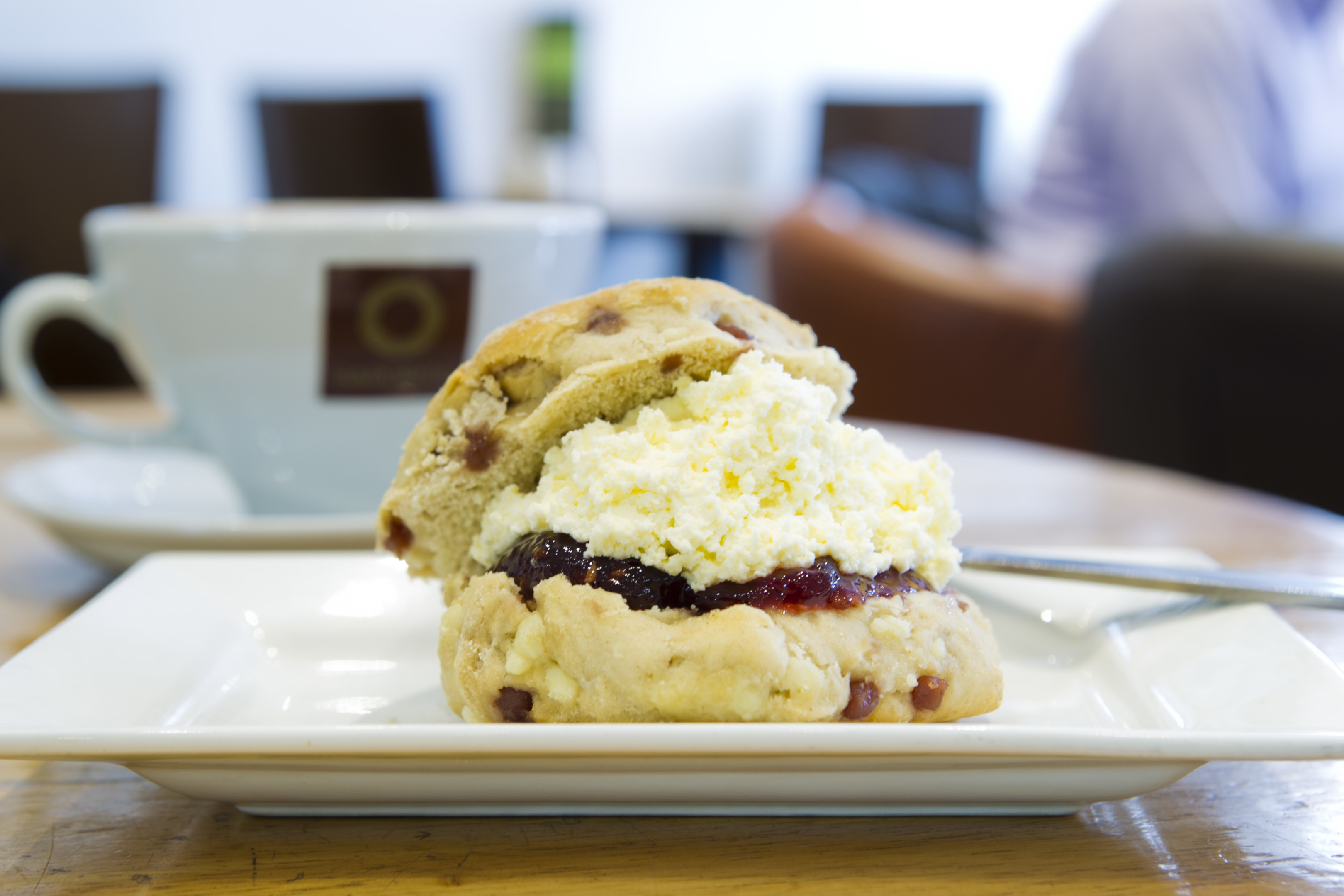 Saporito's delicious white chocolate and raspberry scone (Andrew Cawley / DC Thomson)