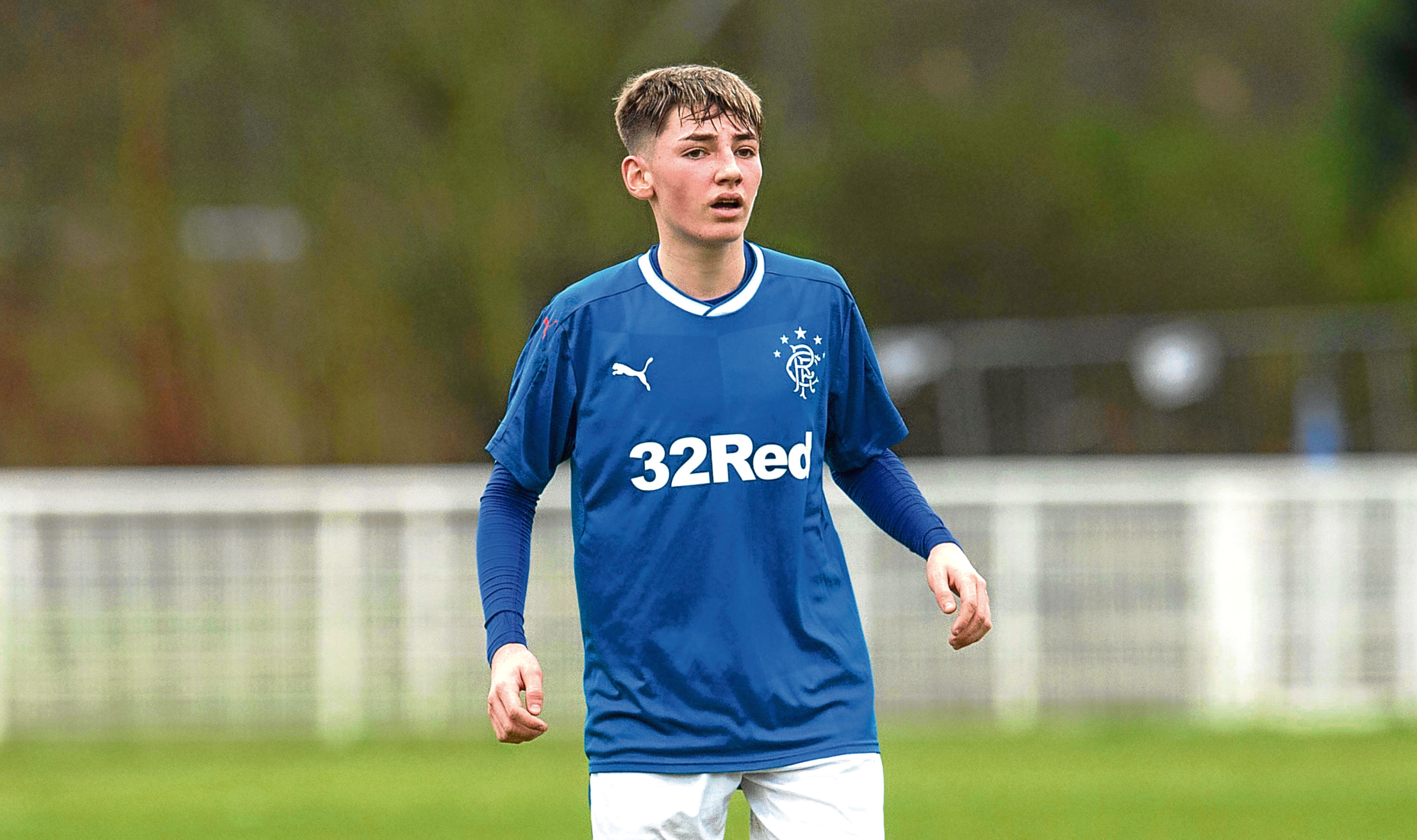 Billy Gilmour in action for Rangers U20s (SNS Group)