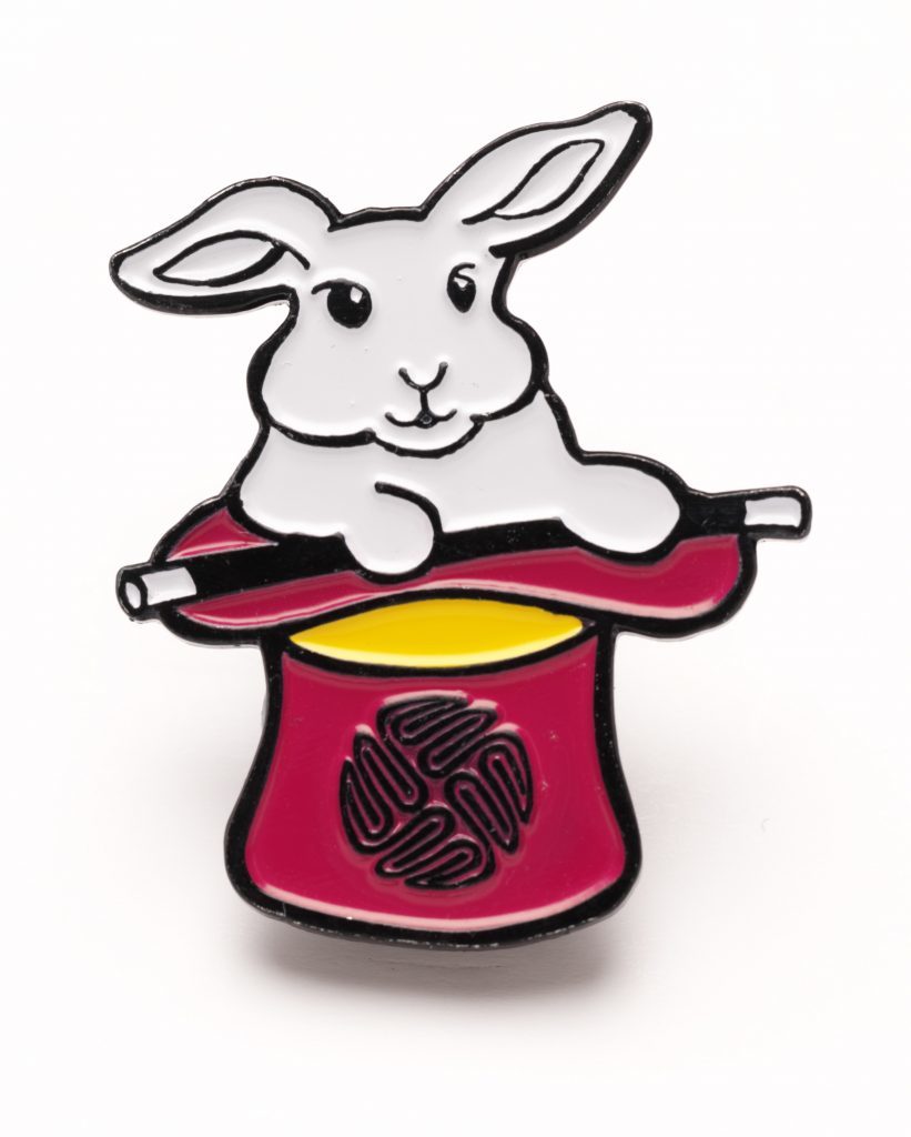 The new pin badge for the Brain Tumour Research campaign (Brain Tumour Research/PA Wire)