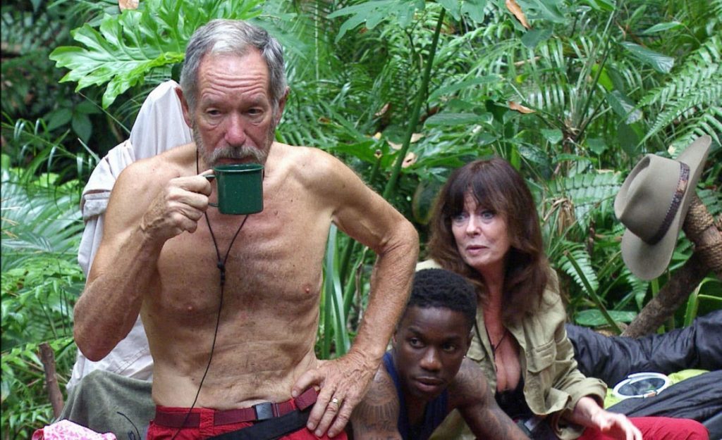 Michael Buerk during his stint in the jungle