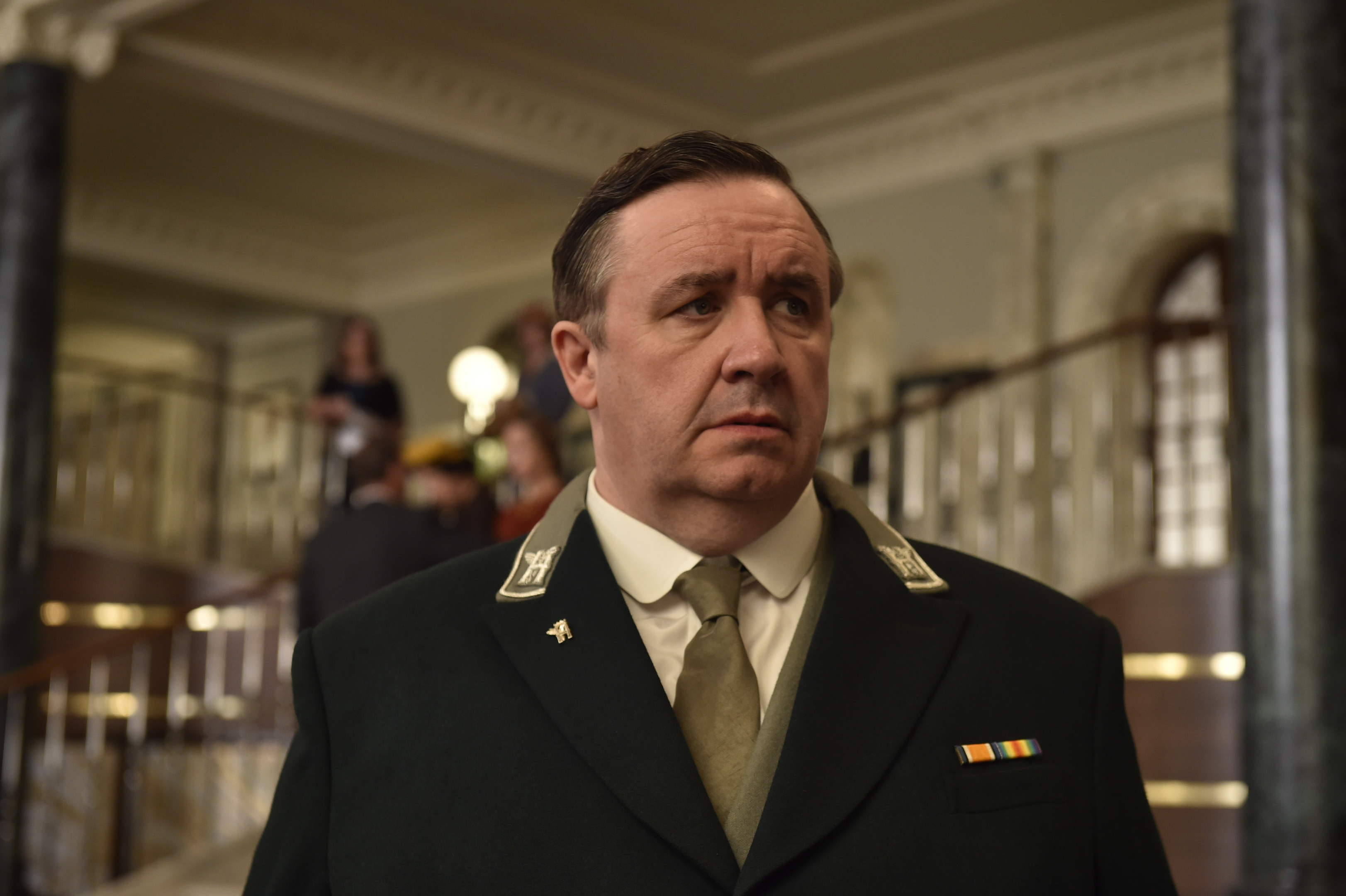 Mark Benton stars as Feldman in The Halcyon (ITV)