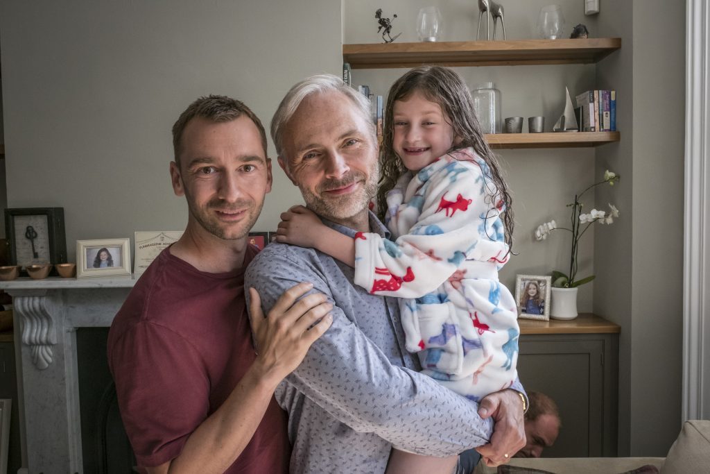 Mark Bonnar with Charlie Condou and Amy Jayne (ITV)