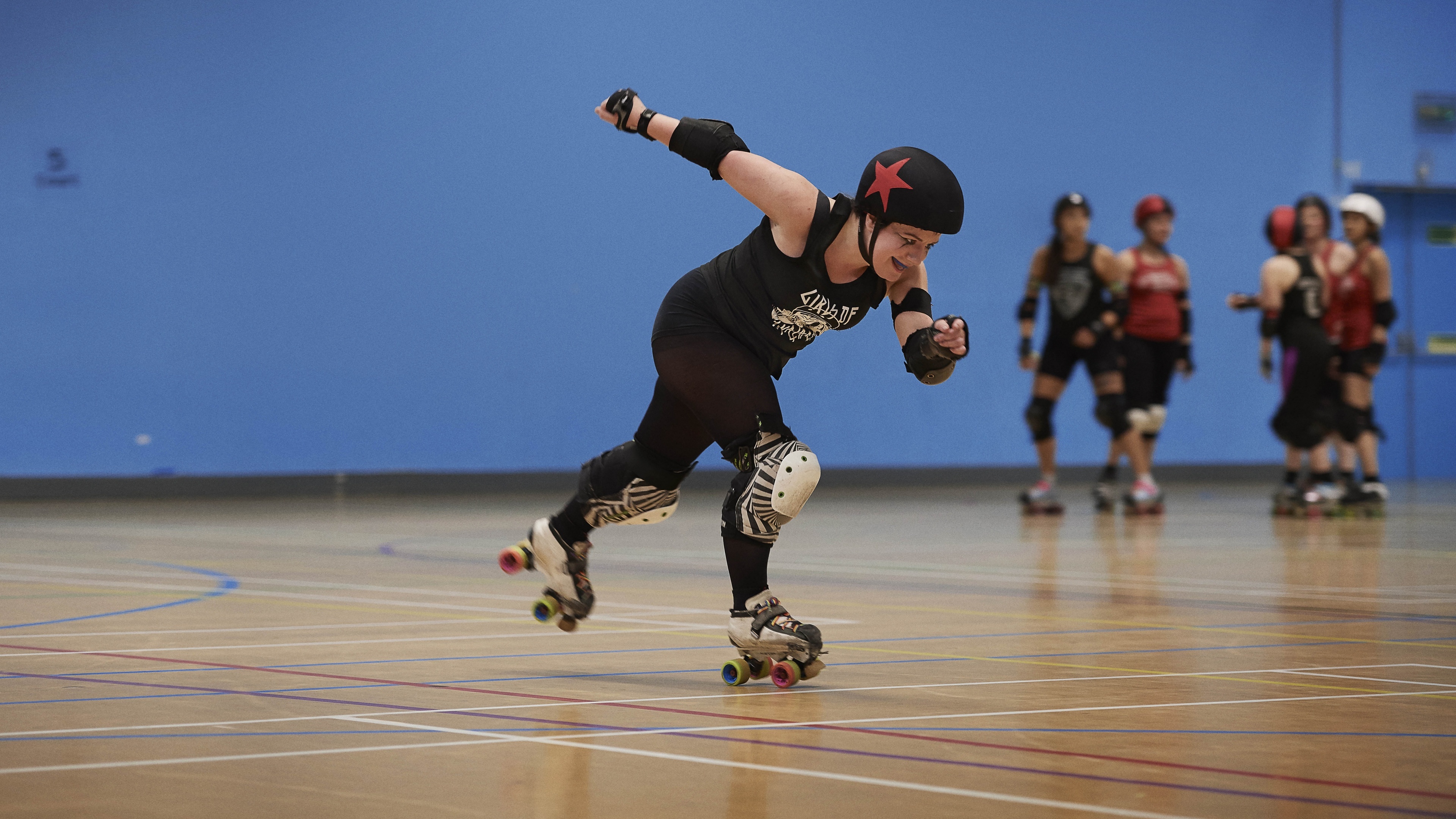 Lydia Scott took up roller derby (PA)