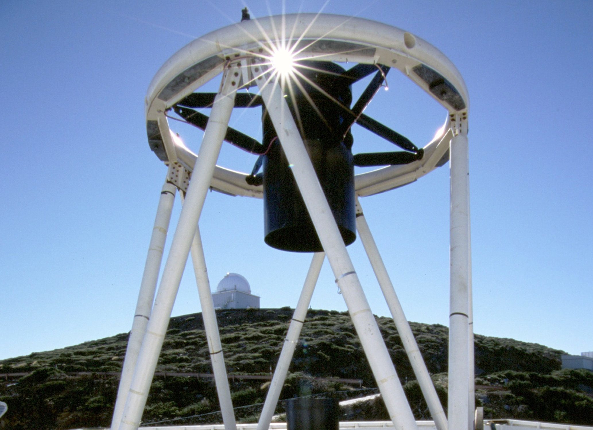 The Liverpool John Moores University (LJMU) robotic telescope which played a major role in the discovery of no less than seven Earth-sized worlds orbiting a cool dwarf star known as TRAPPIST-1. (LJMU/PA Wire)