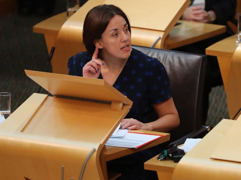 Scottish Labour leader Kezia Dugdale during a Budget debate (Andrew Milligan/PA Wire)