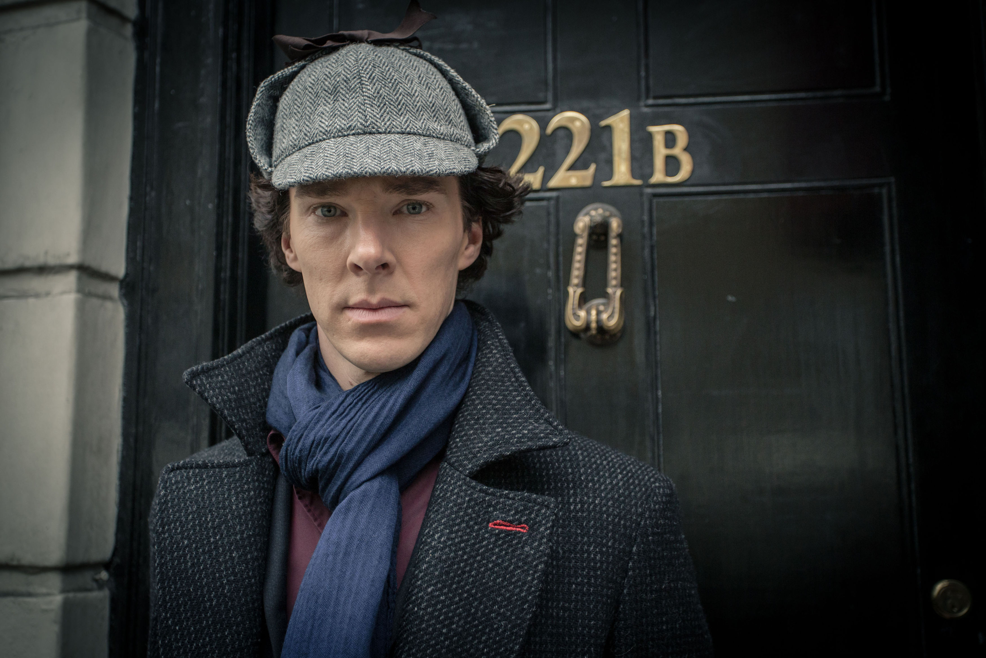Benedict Cumberbatch as Sherlock.