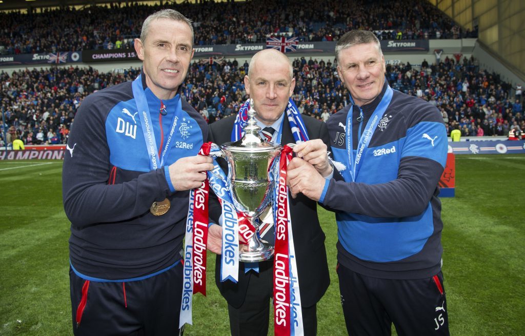 Warburton led Rangers to a Scottish Championship title and the Petrofac Cup (SNS Group)