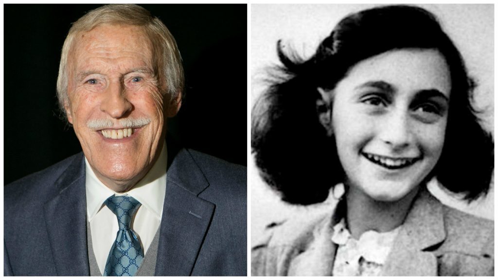 Bruce Forsyth (left) and Anne Frank (PA)