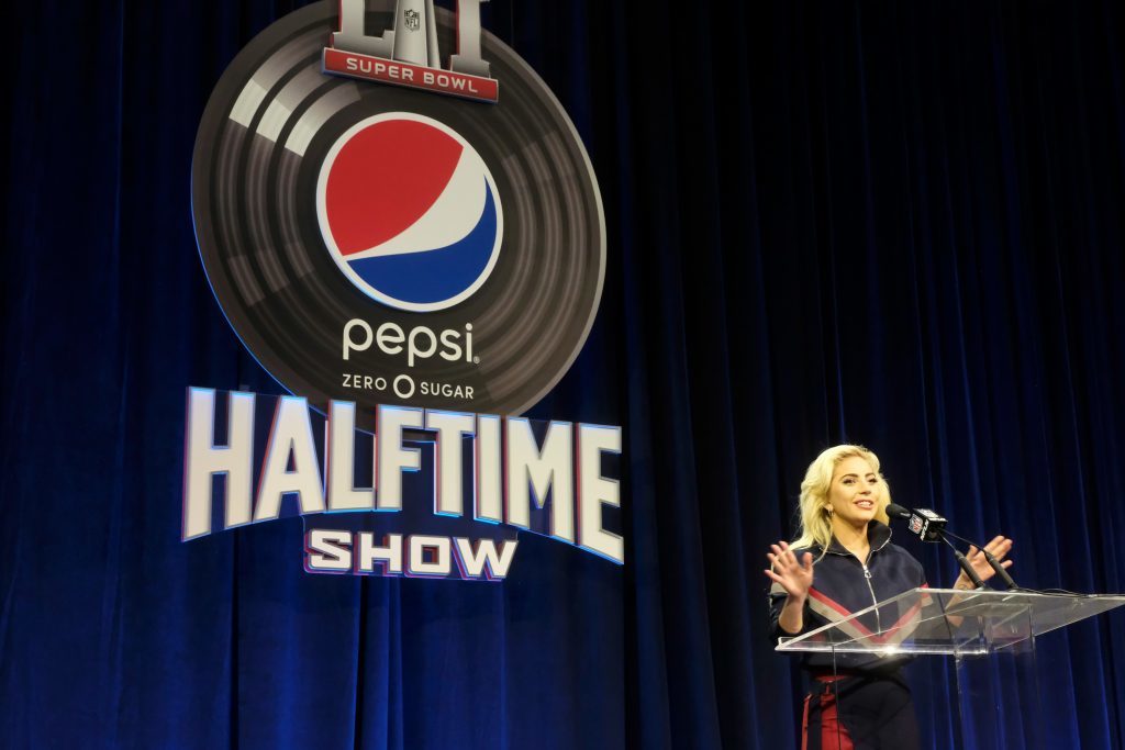 Lady Gaga ahead of the Super Bowl LI Halftime Show (Frazer Harrison/Getty Images)