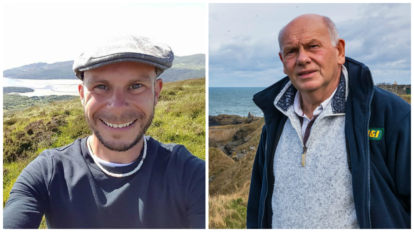 Jeremy Jackson (left), the father of Dominic Jackson who tragically died on a Kayaking trip from Portsony, Aberdeenshire (JasperImage.co.uk)