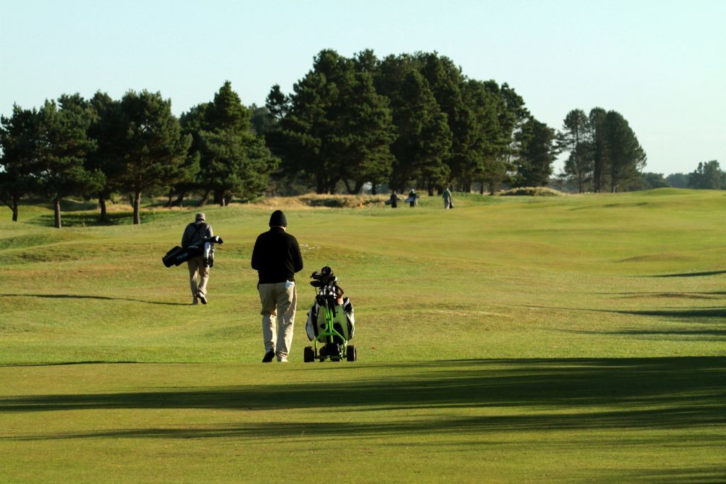 General view of Monifieth Links Medal Golf Course, Monifieth.