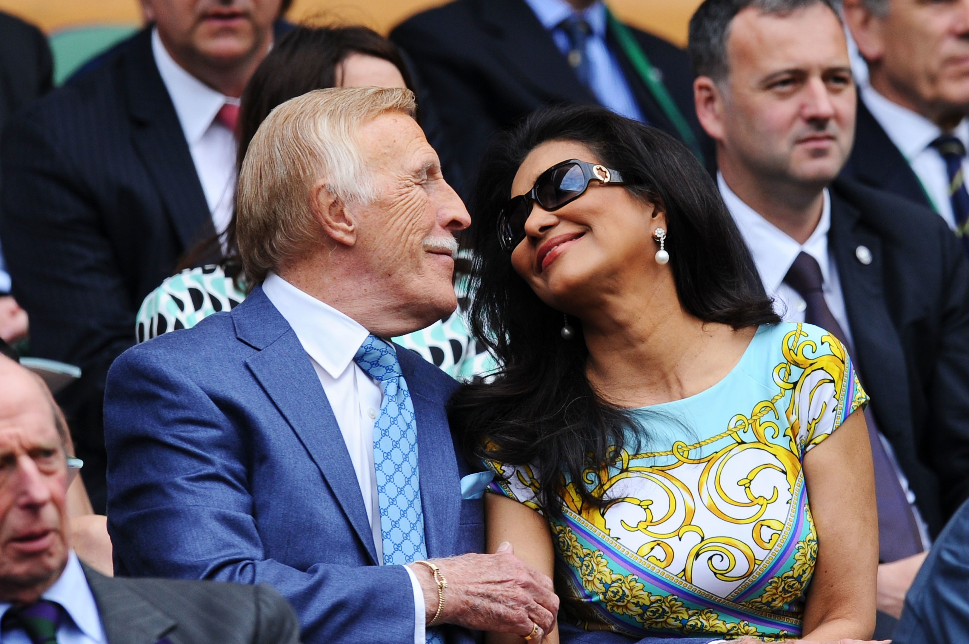 Sir Bruce Forsyth and his wife Wilnelia (Photo by Mike Hewitt/Getty Images)