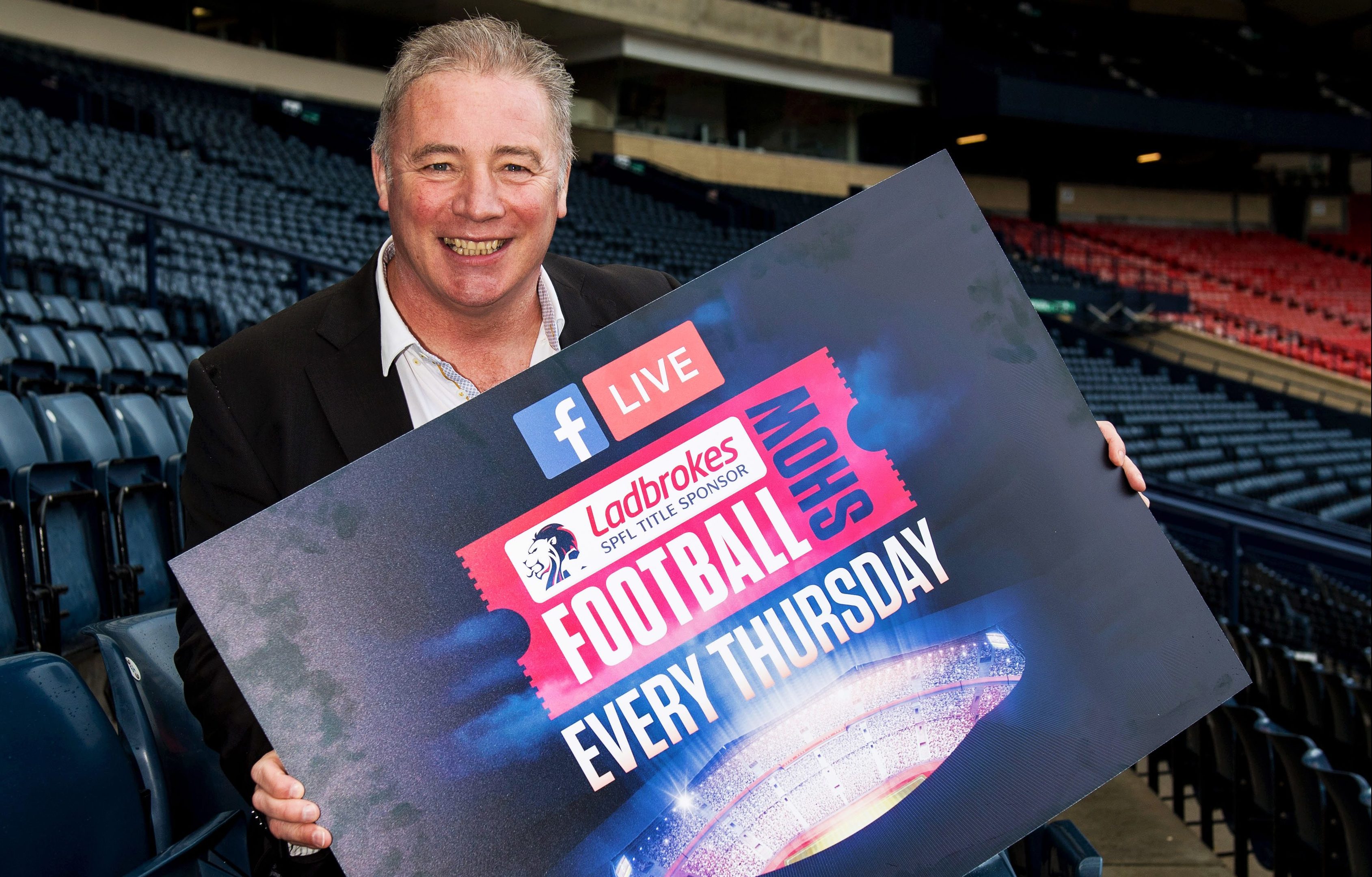 Ally McCoist promotes the launch of the Ladbrokes Football show (SNS Group)