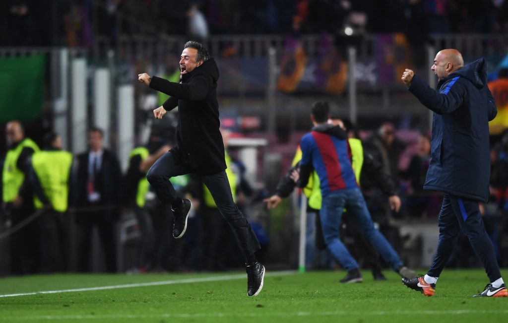 Barcelona boss Luis Enrique at full time (Michael Regan/Getty Images)