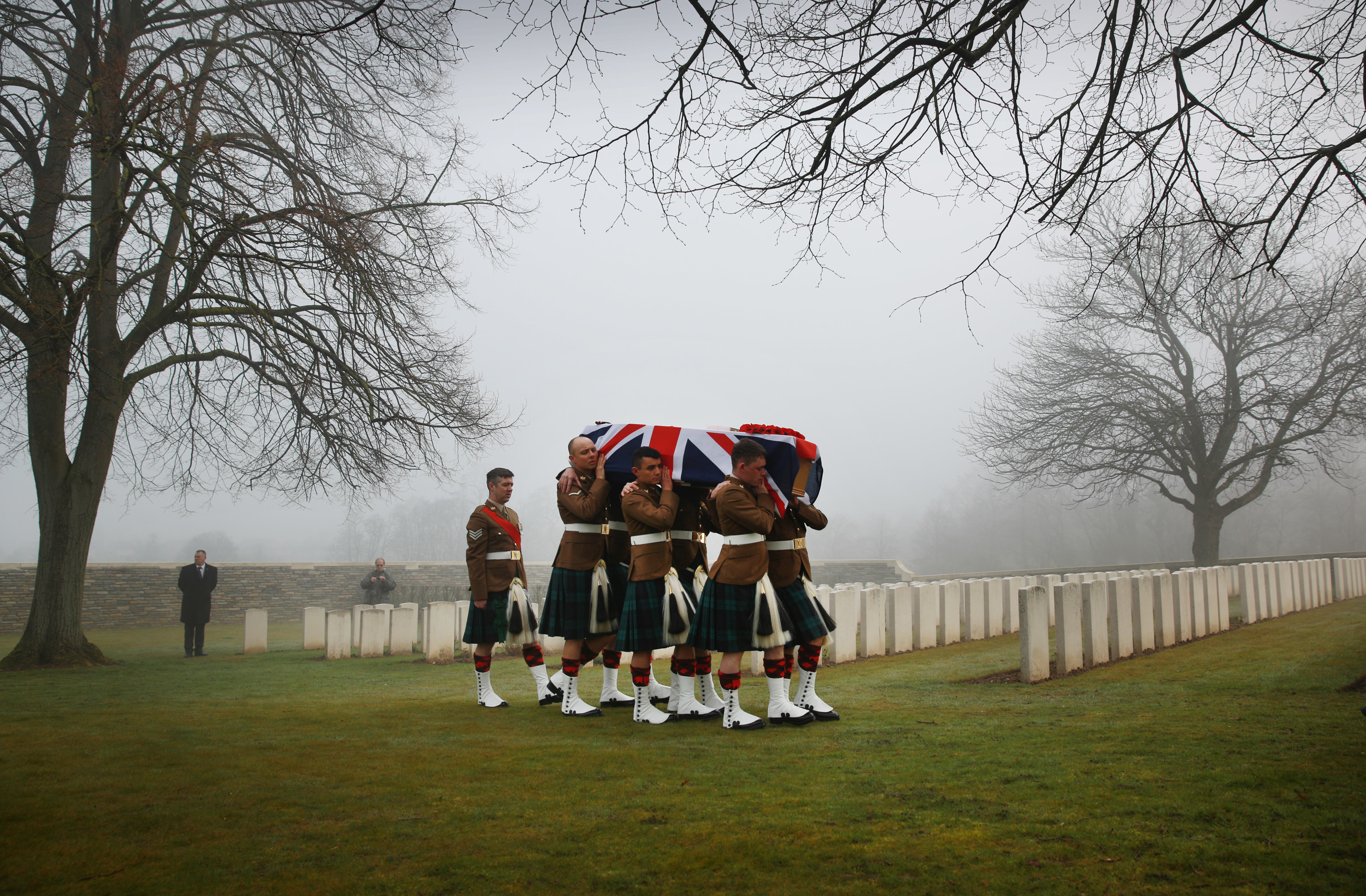 The role was vital in marking previously unmarked graves (Peter Macdiarmid/Getty Images)