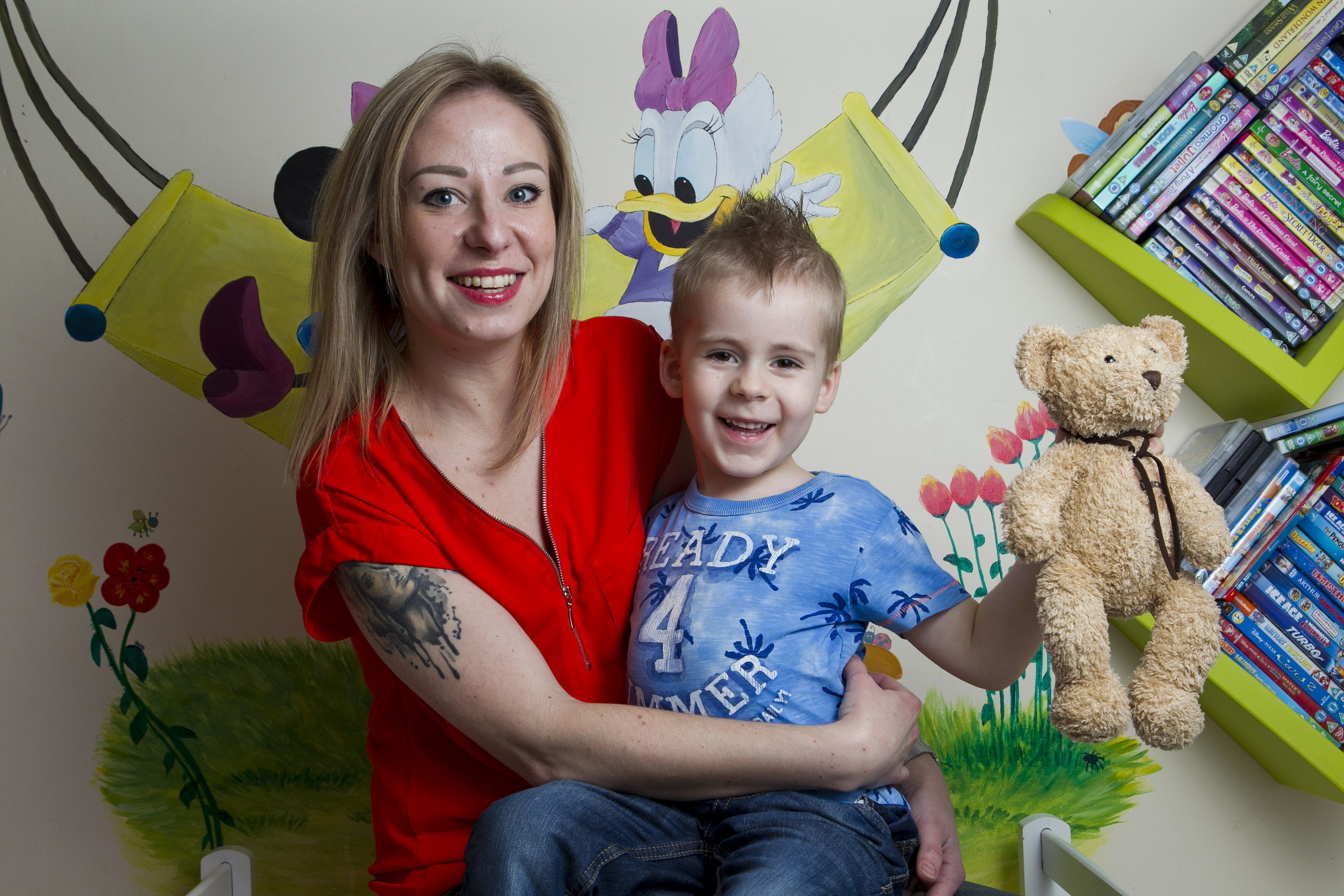 Four year old Niko with his mother Magda (Andrew Cawley / DC Thomson)