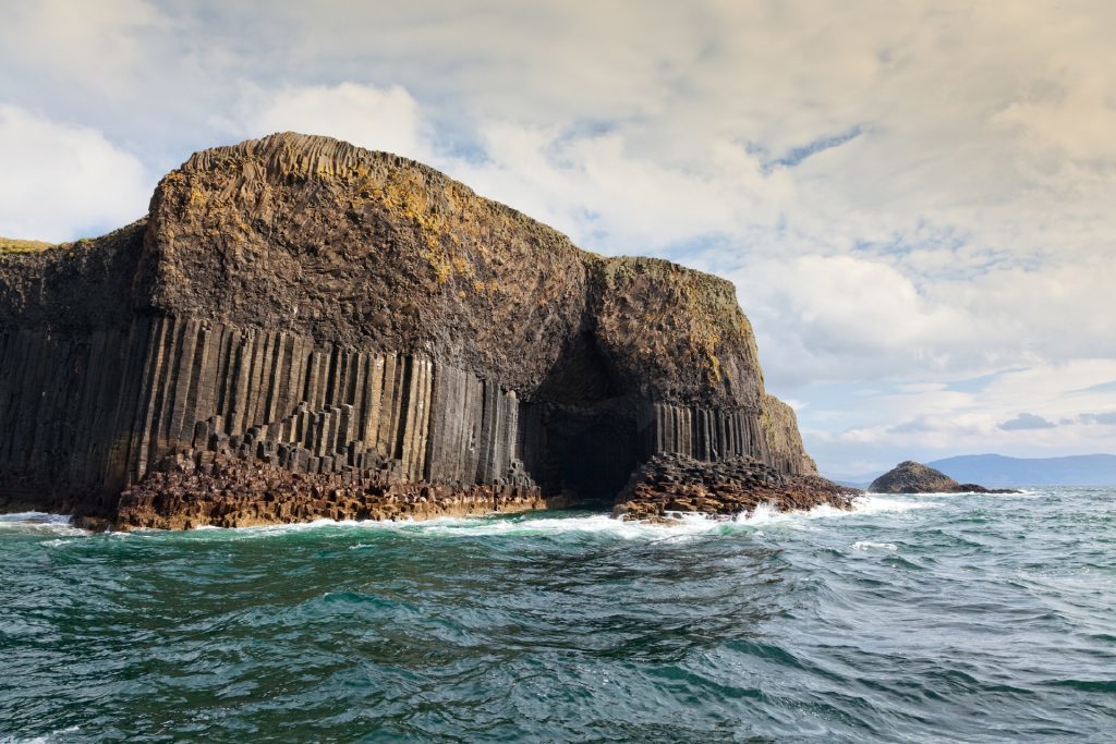 Staffa is an uninhabited island of the Inner Hebrides, Scotland. It's an entirely volcanic island,known for its unique geological features such as the many caves and the unique shape of the basalt columns which are also found in the Giant's Causeway in Northern Ireland (Getty Images/iStock)