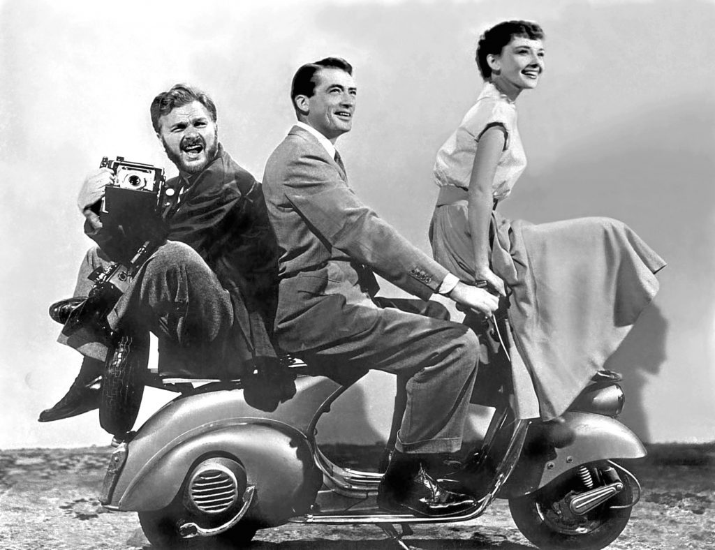 Eddie Albert, Gregory Peck and Audrey Hepburn in Roma Holiday (Allstar/PARAMOUNT) 