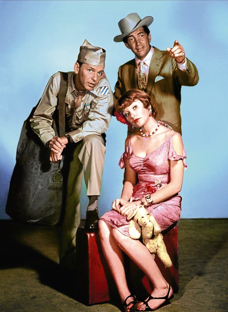 Shirley with Frank Sinatra and Dean Martin, Some Came Running, 1958 (Allstar/MGM)