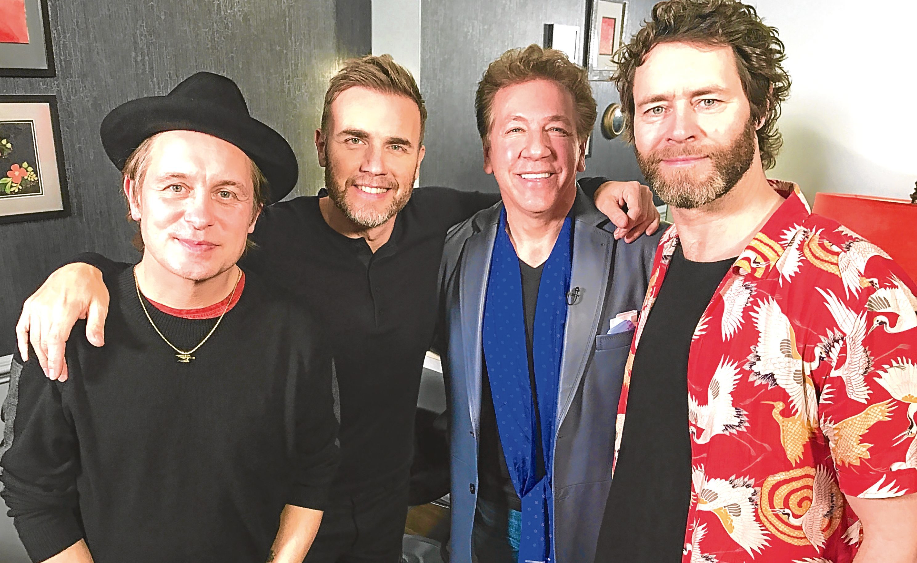 Ross King with Take That.