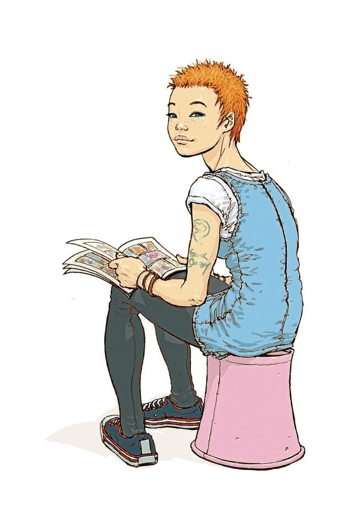 A female Oor Wullie by Frank Quitely