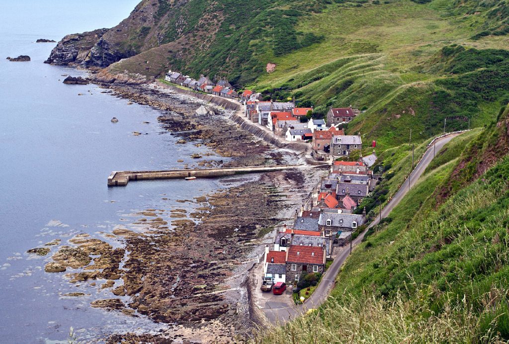 Crovie Village, Aberdeenshire, Scotland.