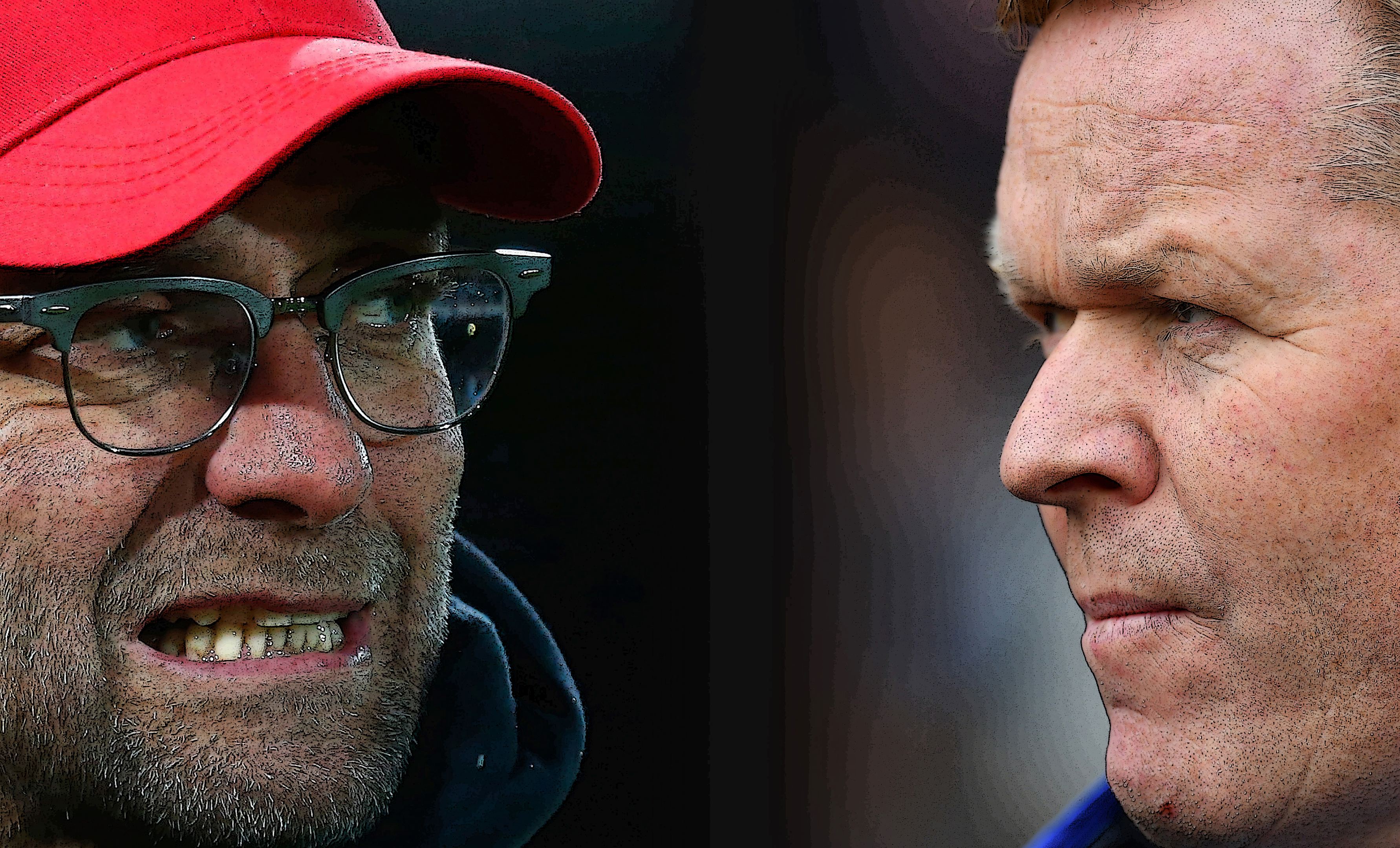 Liverpool boss Jurgen Klopp and Everton's Ronald Koeman (Clive Rose & Dan Mullan/Getty Images)