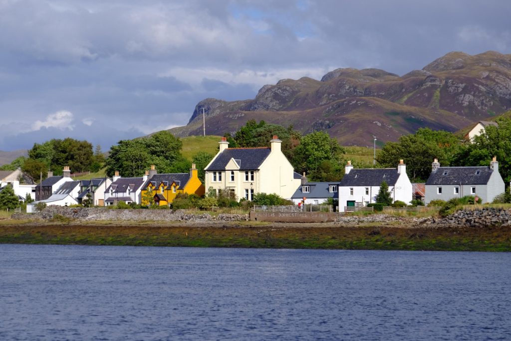 The village of Dornie in the West of Scotland