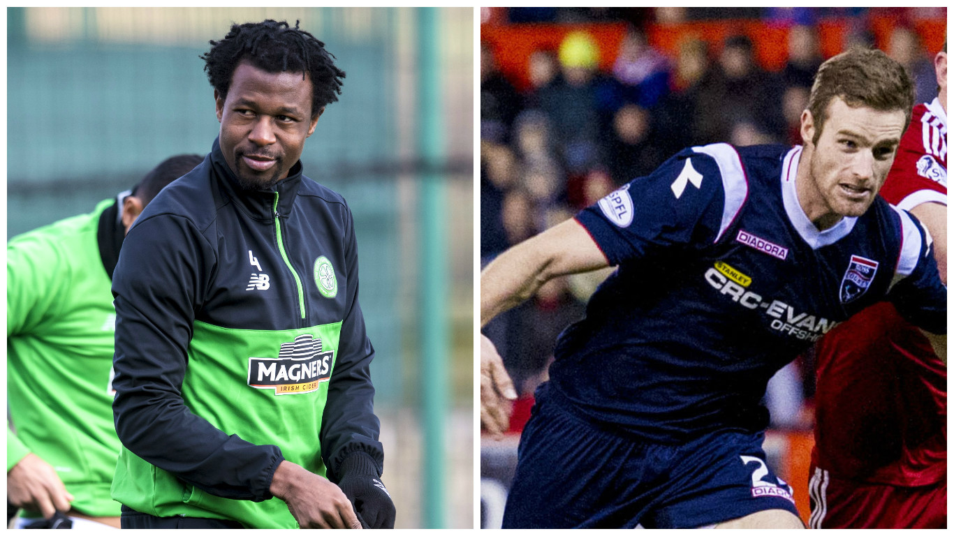 Efe Ambrose (left) and Brian McLean (SNS Group / Craig Williamson & Alan Harvey)