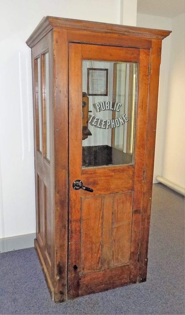 The early call offices were wooden.
