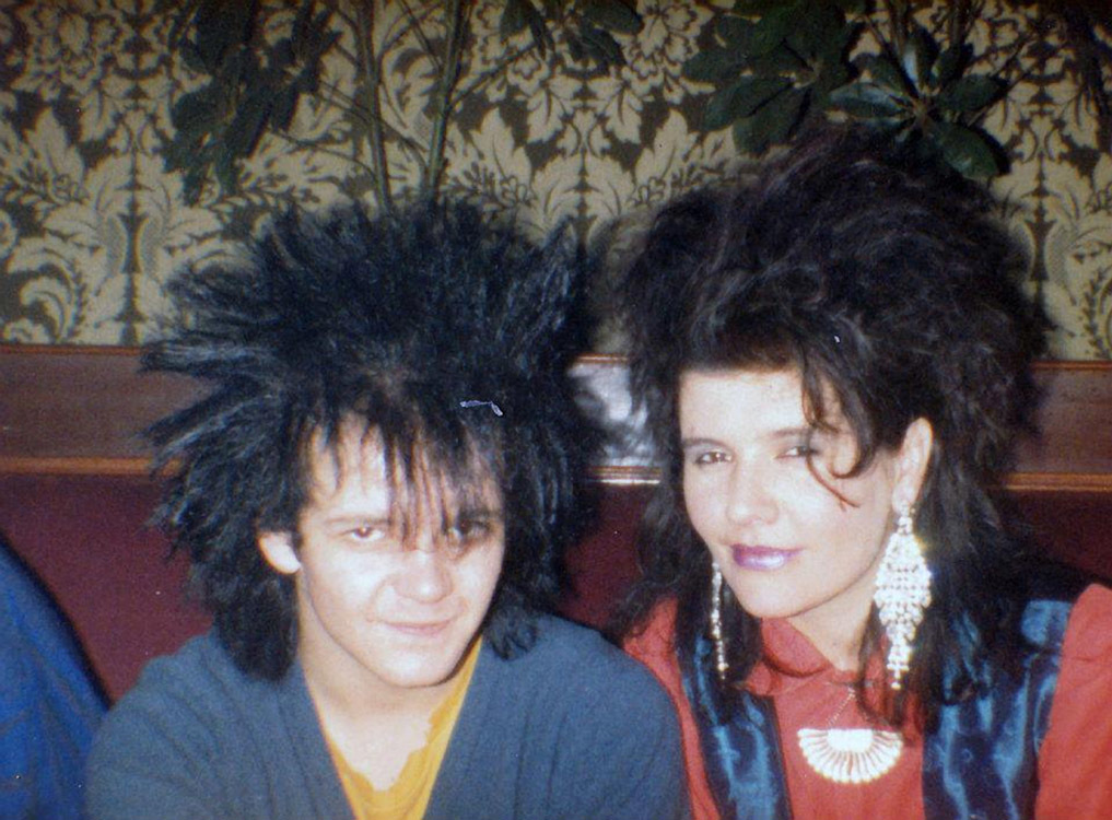 Rosie, right, when she was a punk in 1977